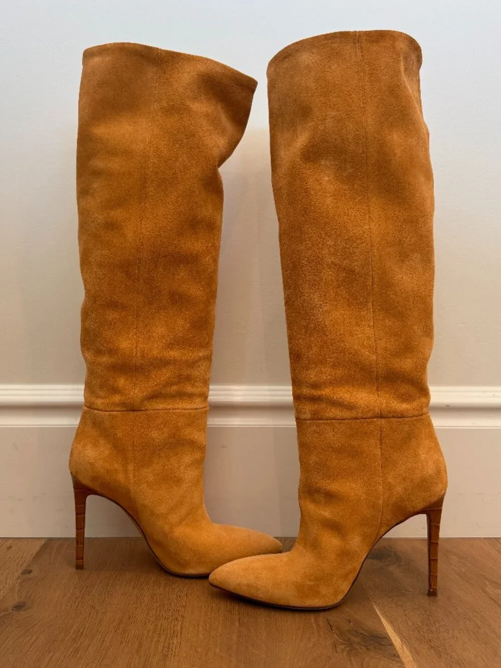 Paris Texas Stiletto 85 Sigaro Suede Knee High Boots 38.5